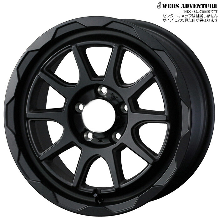 WEDS MUD VANCE 06 FMBK 1本 [16&times;6.0J-05 5H 139.7 ジムニーシエラ JB74W ジムニーノマド JC74W] ウェッズ ホイール マッドヴァンス06 フルマットブラック 40228｜web-carshop カーピットアイドル