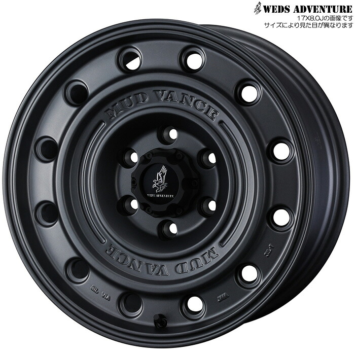 WEDS MUD VANCE CLマットグレイ 1本 [18&times;8.5J+50 6H 139.7 φ96] ウェッズ ホイール マッドヴァンスCL マットグレイ 42766｜web-carshop カーピットアイドル