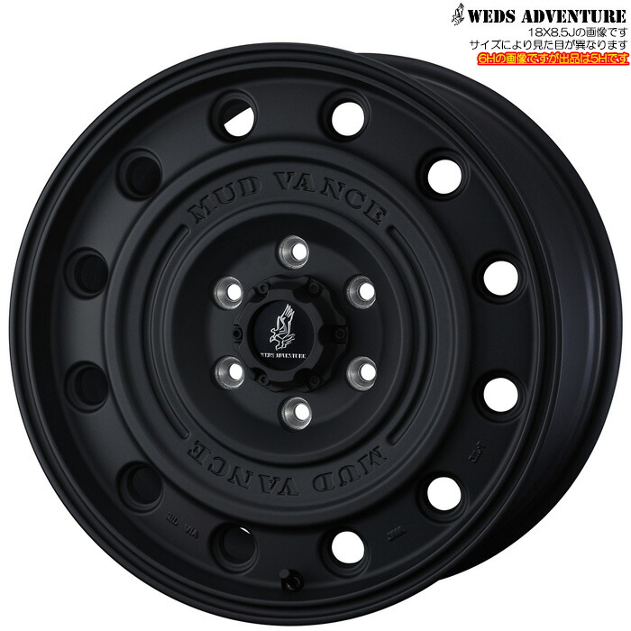 WEDS MUD VANCE CLフルマットブラック 4本 [17×8.0J+38 5H 127 φ71.6] ウェッズ ホイール マッドヴァンスCL フルマットブラック 42757