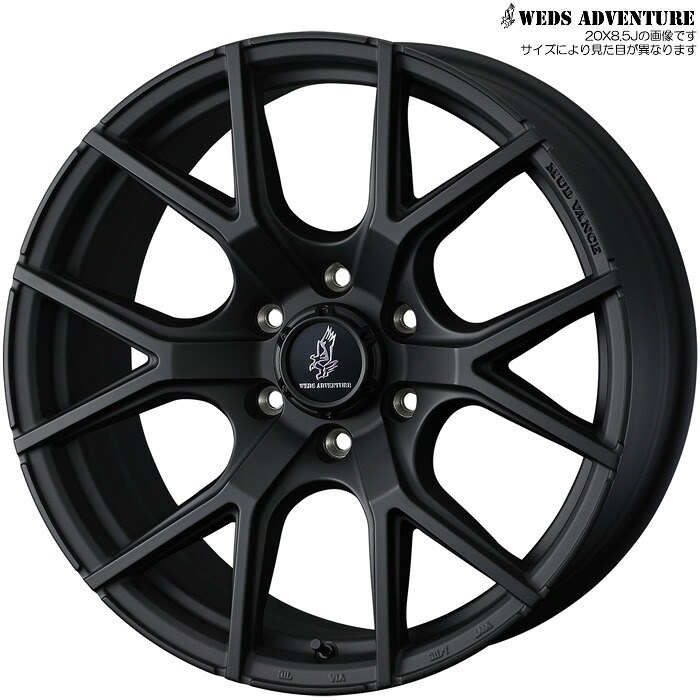 WEDS MUD VANCE SD フルマットブラック 4本 [20&times;8.5J+25 6H 139.7 φ106] ウェッズ ホイール マッドヴァンスSD フルマットブラック 0042179｜web-carshop カーピットアイドル