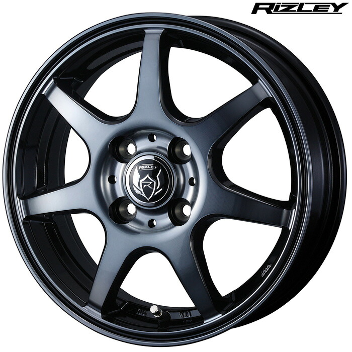 WEDS ライツレー KW 4本 [16×6.0J+42 4H 100 φ73] ウェッズ ホイール RIZLEY KW ブラックポリッシュ BC 42640