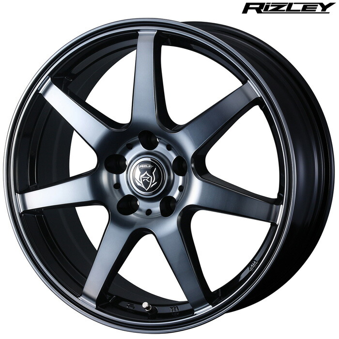 WEDS ライツレー KW 4本 [17&times;7.0J+42 5H 114.3 φ73] ウェッズ ホイール RIZLEY KW ブラックポリッシュ BC 42644｜web-carshop カーピットアイドル