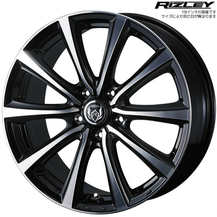 WEDS ライツレー MS 1本 [17×7.0J+48 5H 114.3 φ73] ウェッズ ホイール RIZLEY MS ブラックメタリックポリッシュ 0041650