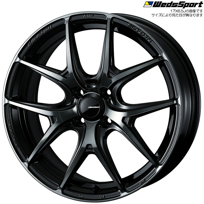WedsSport SA-01R WBC 4本 [16×6.5J+50 4H 100 φ65] ウェッズスポーツ ホイール SA-01R ウォースブラッククリアー 0074616