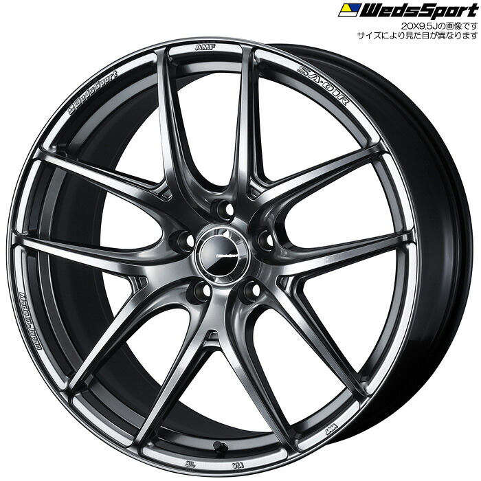 WedsSport SA-01R PSB 1本 [19×9.5J+38 5H 114.3 φ73] ウェッズスポーツ ホイール SA-01R プラチナシルバーブラック 74771