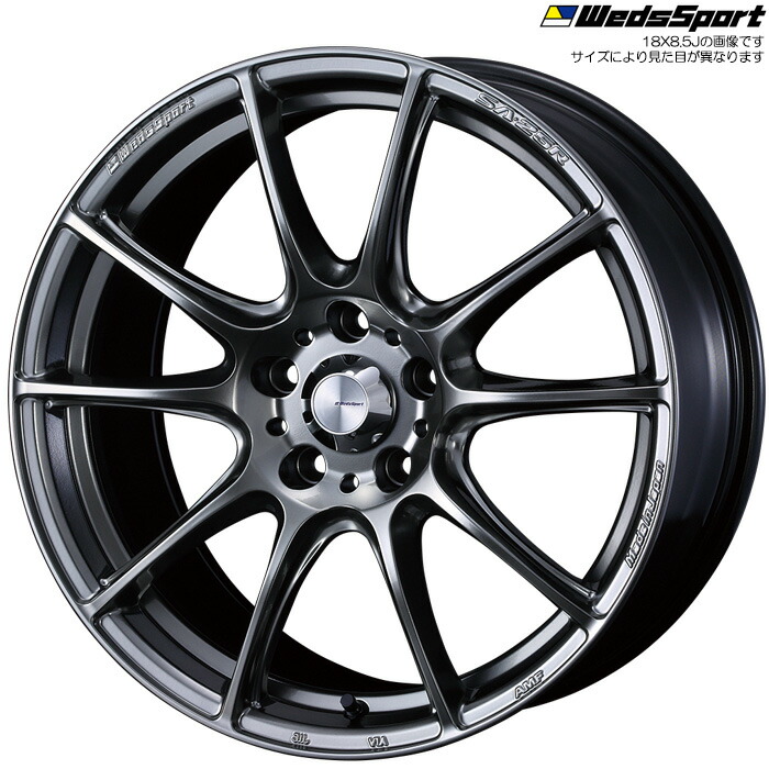 WedsSport SA-25R PSB 1本 [18×8.0J+45 5H 114.3] ウェッズスポーツ ホイール SA25R プラチナシルバーブラック 73772