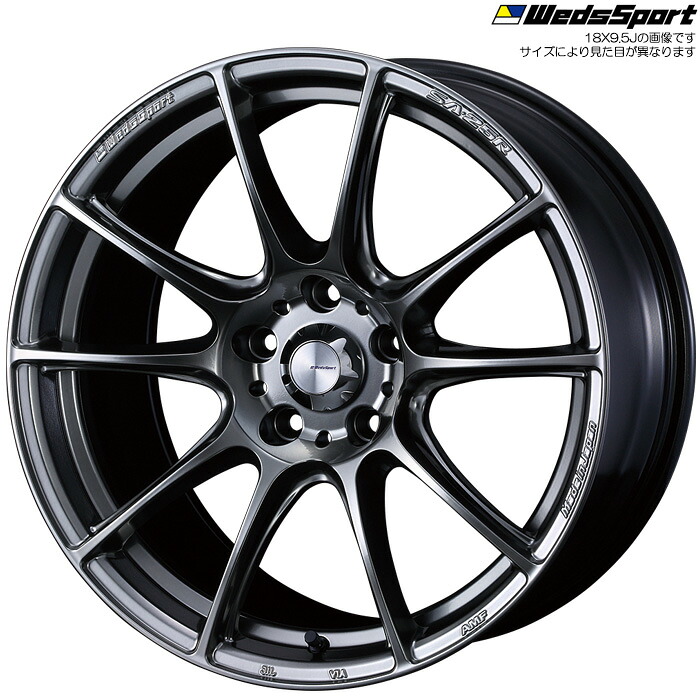 WedsSport SA-25R PSB 1本 [18&times;9.5J+38 5H 114.3] ウェッズスポーツ ホイール SA25R プラチナシルバーブラック 73752｜web-carshop カーピットアイドル