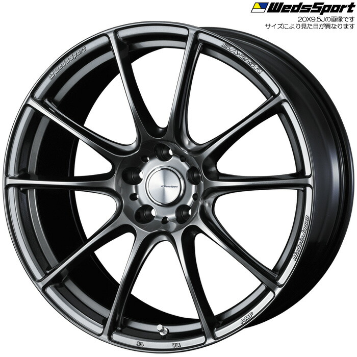 WedsSport SA-25R PSB 4本 [20&times;9.5J+48 5H 114.3] ウェッズスポーツ ホイール SA25R プラチナシルバーブラック 73831｜web-carshop カーピットアイドル