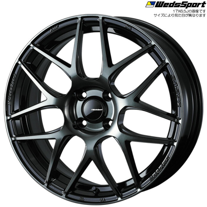 WedsSport SA-27R WBC 4本 [16&times;6.5J+50 4H 100] ウェッズスポーツ ホイール SA27R ウォースブラッククリアー 74162｜web-carshop カーピットアイドル