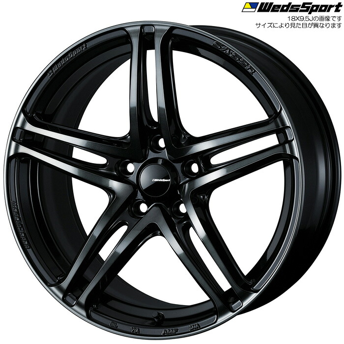 WedsSport SA-52R WBC 4本 [18&times;8.0J+42 5H 114.3 φ73] ウェッズスポーツ ホイール SA-52R ウォースブラッククリアー 74839｜web-carshop カーピットアイドル
