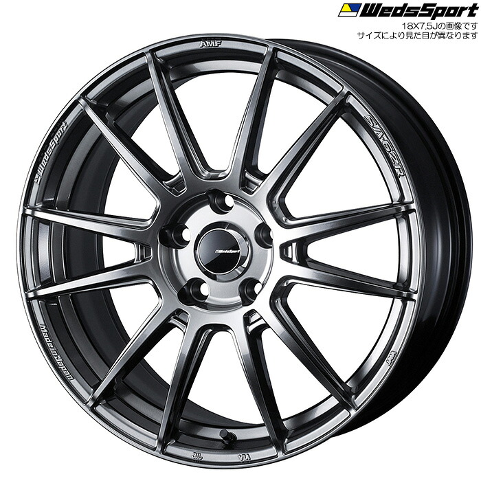 WedsSport SA-62R PSB 1本 [18&times;7.5J+35 5H 114.3 φ73] ウェッズスポーツ ホイール SA62R プラチナシルバーブラック 0041812｜web-carshop カーピットアイドル