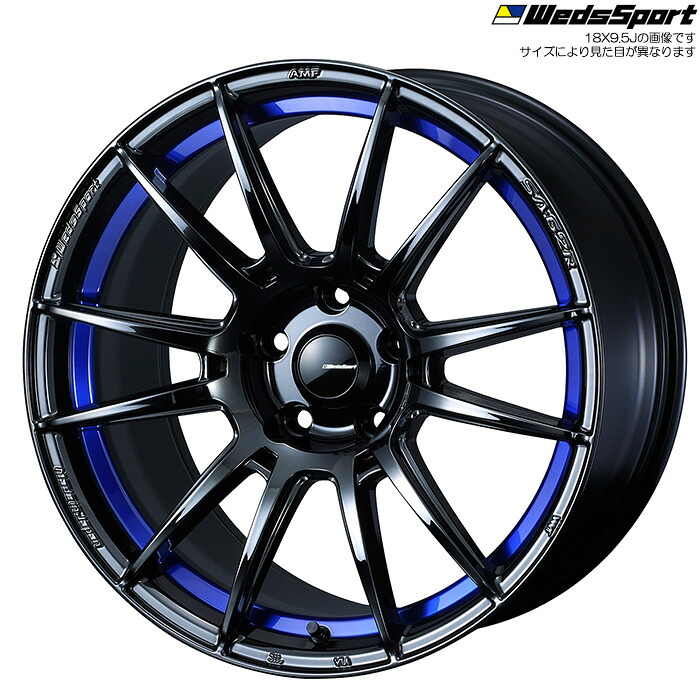 WedsSport SA-62R BLC2 4本 [18&times;8.0J+42 5H 114.3 φ73] ウェッズスポーツ ホイール SA62R ブルーライトクローム2 0041829｜web-carshop カーピットアイドル