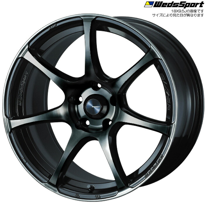 WedsSport SA-75R WBC 4本 [18&times;8.0J+42 5H 114.3] ウェッズスポーツ ホイール SA75R ウォースブラッククリアー 73987｜web-carshop カーピットアイドル