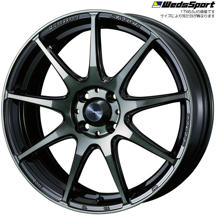 WedsSport SA-99R WBC 1本 [16×6.5J+50 4H 100] ウェッズスポーツ ホイール SA99R ウォースブラッククリアー 73870