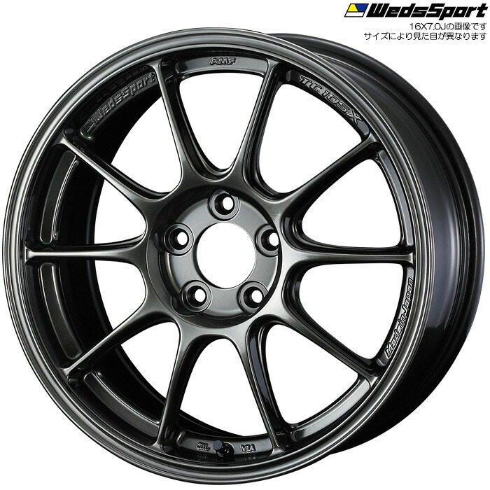 WedsSport TC105X EJ-TITAN 1本 [16&times;8.0J+38 5H 114.3 φ73] ウェッズスポーツ ホイール TC105X EJチタン 74821｜web-carshop カーピットアイドル