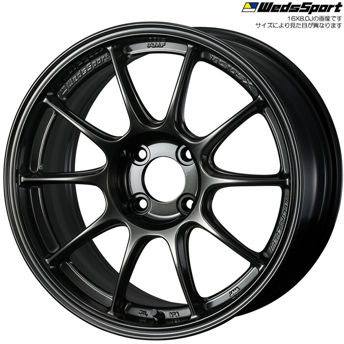 Y172[送料無料]WEDS SPORT TC105M　16x7J 楽天市場】16インチ WEDS WedsSport TC105X 16x7.5J 4/100 +36