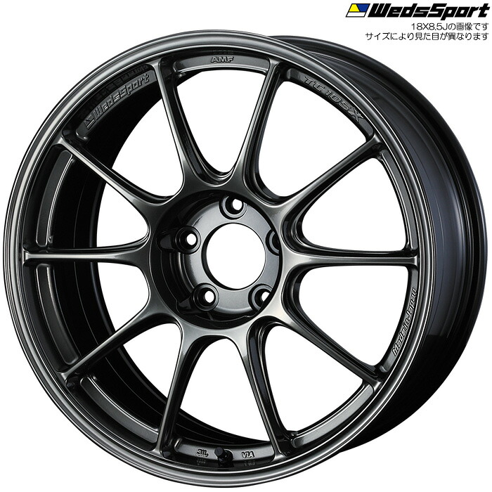 WedsSport TC105X EJ-TITAN 1本 [18&times;8.0J+35 5H 114.3 φ73] ウェッズスポーツ ホイール TC105X EJチタン 0074725｜web-carshop カーピットアイドル
