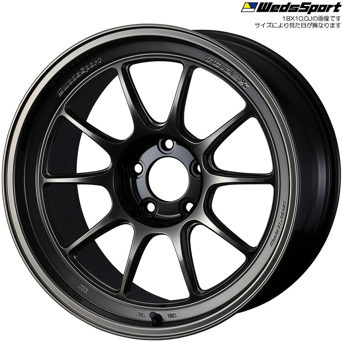 WedsSport TC105X DSR EJ-TITAN 1本 [18×9.5J+10 5H 114.3 φ73] ウェッズスポーツ ホイール TC105X DSR EJチタン 74735