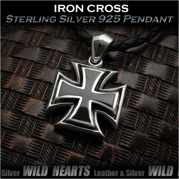 Wild Hearts Rakuten Global Market Iron Cross Sterling Silver 925 Iron Cross Sterling Silver 925 Pendant Wild Hearts Leather Id Pt3409