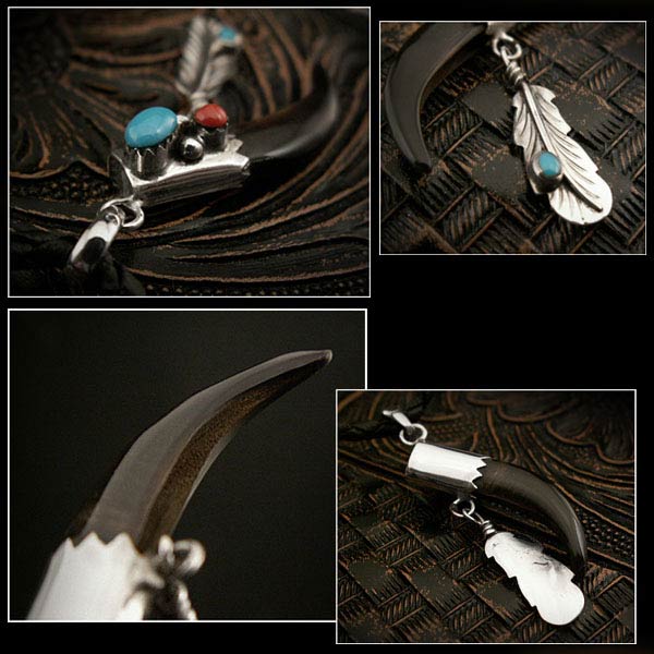 【楽天市場】鷹の爪ペンダント インディアンスタイル ターコイズ Hawk Claw Feather Pendant Turquoise