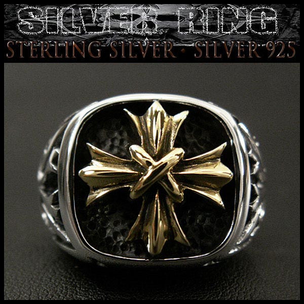 【楽天市場】クロスリング メンズ 十字架 指輪 シルバーリング アクセサリー アメカジ系 STERLING SILVER RING Gold