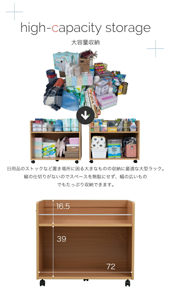 押入れ収納ラック2個セット幅38奥行78キャスター付きワゴン整理隙間家具押入れ収納リビング大容量棚スライド収納庫日用品収納ケース押入れ収納棚押し入れ収納キャスター引き出し木製ナチュラルホワイトブラウン
