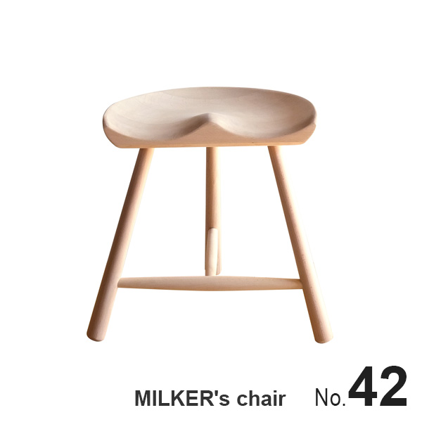 楽天市場】MILKER's chair ミルカーズチェア No.49 ３本足 木製 