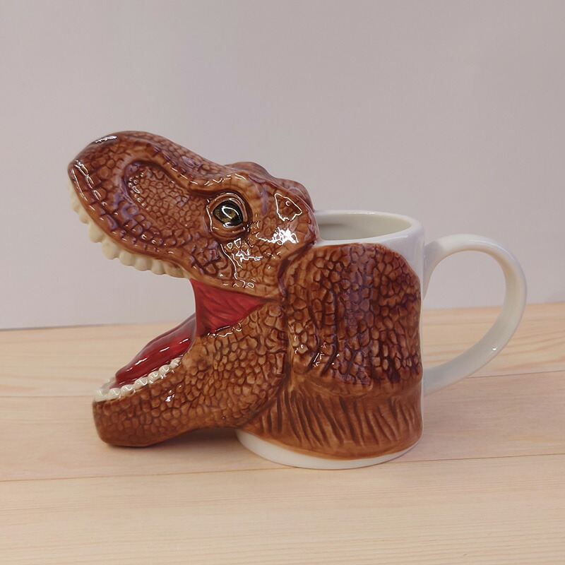 楽天市場】ダイナソーマグ（トリケラトプス） 恐竜型の立体 マグカップ