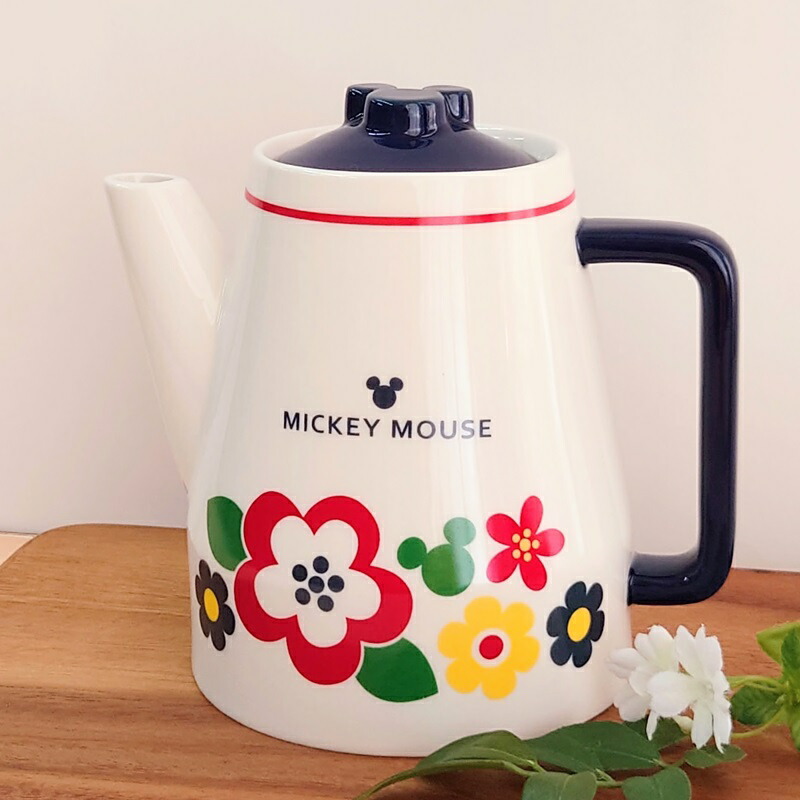 ミッキーマウス 陶器製急須セット ティーポット グラス セット ミッキー＆ミニー 急須 陶器 食器