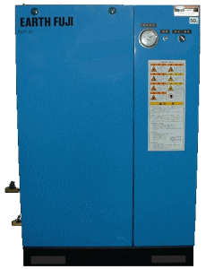 富士コンプレッサー 3.7kW NLP-37P MT 空冷一段パッケージ形コンプレッサ 圧力開閉式 給油式 三相モートル|ワールドワン