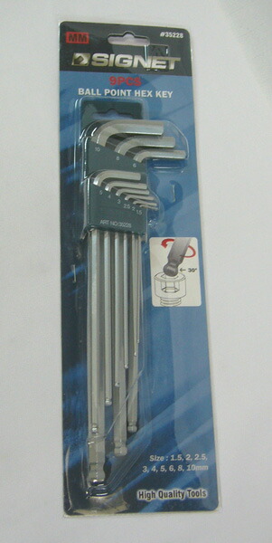 楽天市場 シグネット Signet ロングボールポイント 六角棒レンチセット 9本組 Mm ホルダー付 ワールドワン