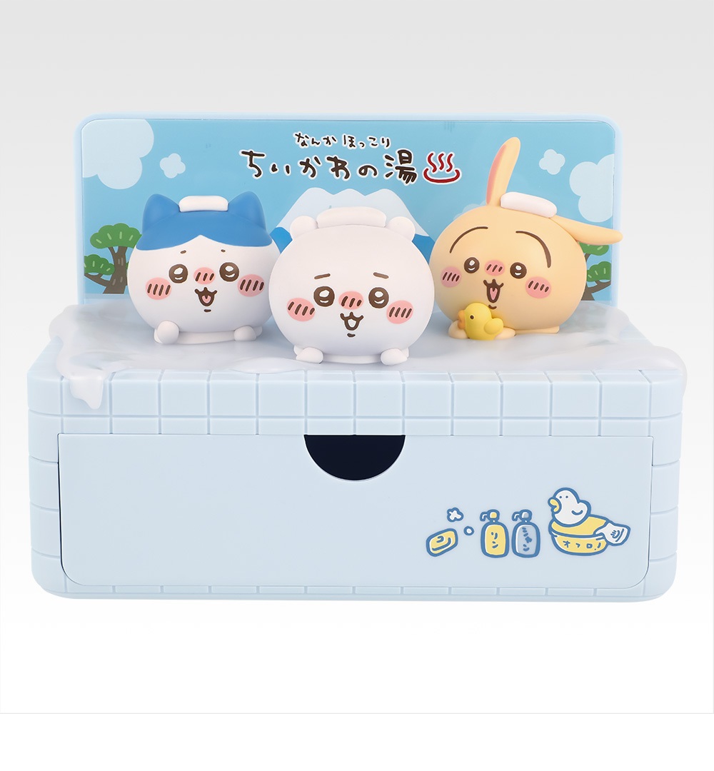 一番くじ ちいかわ ～なんかほっこり ちいかわの湯～ A賞 ほっこり銭湯小物入れフィギュア｜ワールドアンティーク