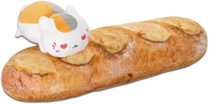 送料無料　一番くじ 夏目友人帳 ニャンコ先生と焼きたてパン ラストワン賞 フランスパンとびつきニャンコ先生ぬいぐるみ 単品画像