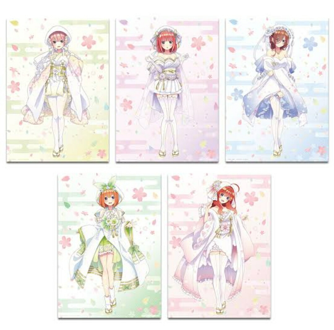 楽天市場 一番くじ 五等分の花嫁 Bridestyle G賞 白無垢アレンジ和装描きおろしイラストボード B5サイズ 全5 種セット ワールドアンティーク 楽天市場 一番くじ 五等分の花嫁 Bridestyle G賞 白無垢アレンジ和装描きおろしイラストボード B5サイズ 全5 種セット ワールドアンティーク