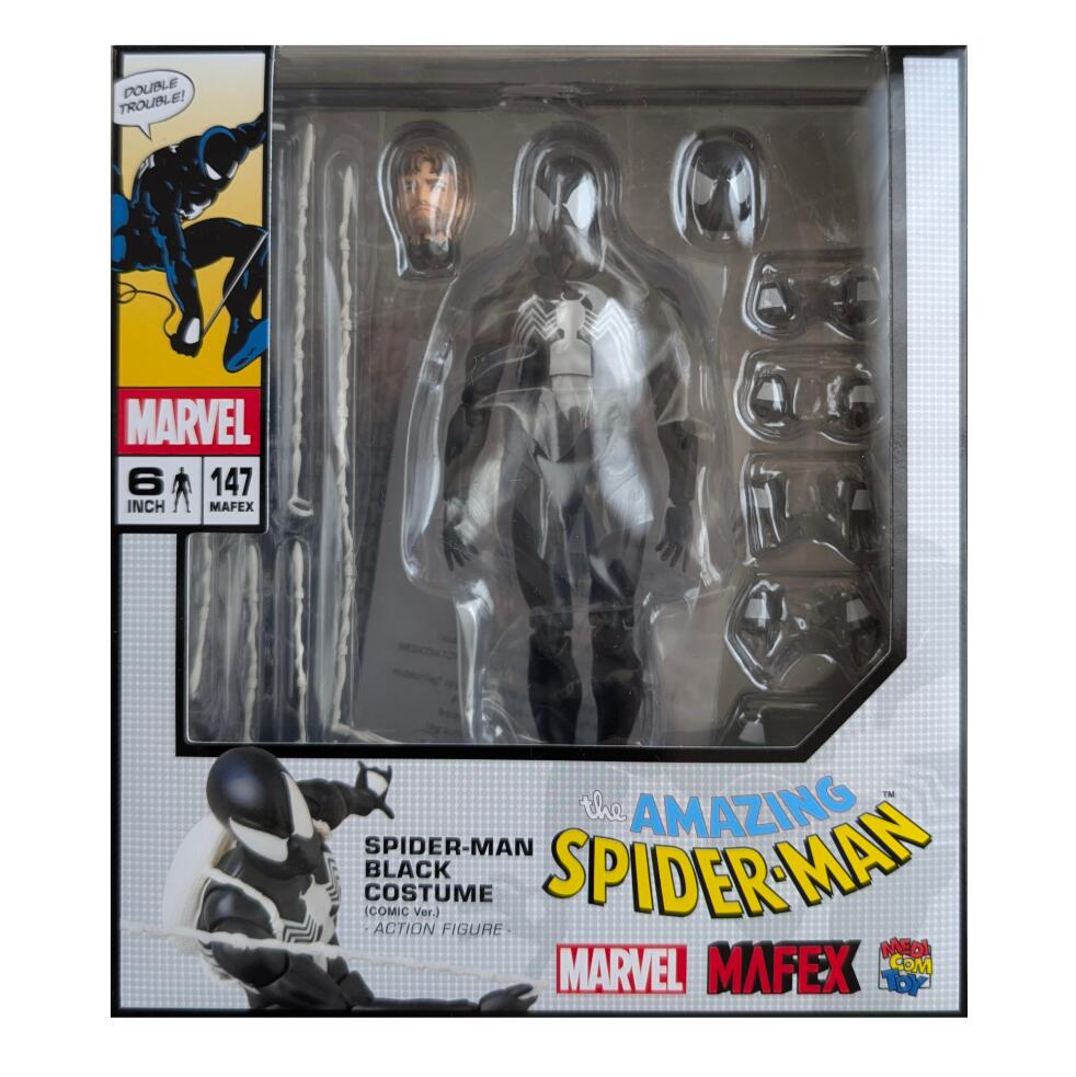 マフェックス No.147 MAFEX SPIDER-MAN BLACK COSTUME(COMIC Ver.) メディコム・トイ スパイダーマン ブラックカスタム MARVEL|ワールドアンティーク