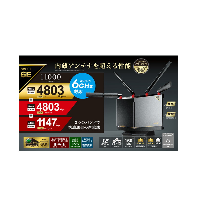 【新品】BUFFALO 緩衝装置置き目 無線電話ルータ AirStation WXR-11000XE12/D チタニウム薄墨色