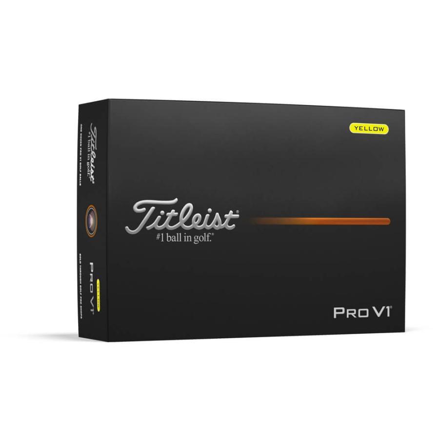 【新品】Titleist タイトリスト ゴルフボール PRO V1 ローナンバー 2025年モデル イエロー