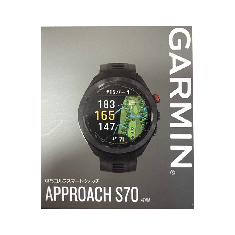 【新品】GARMIN ガーミン GPS ゴルフナビ Approach S70 47粍 黒いこと
