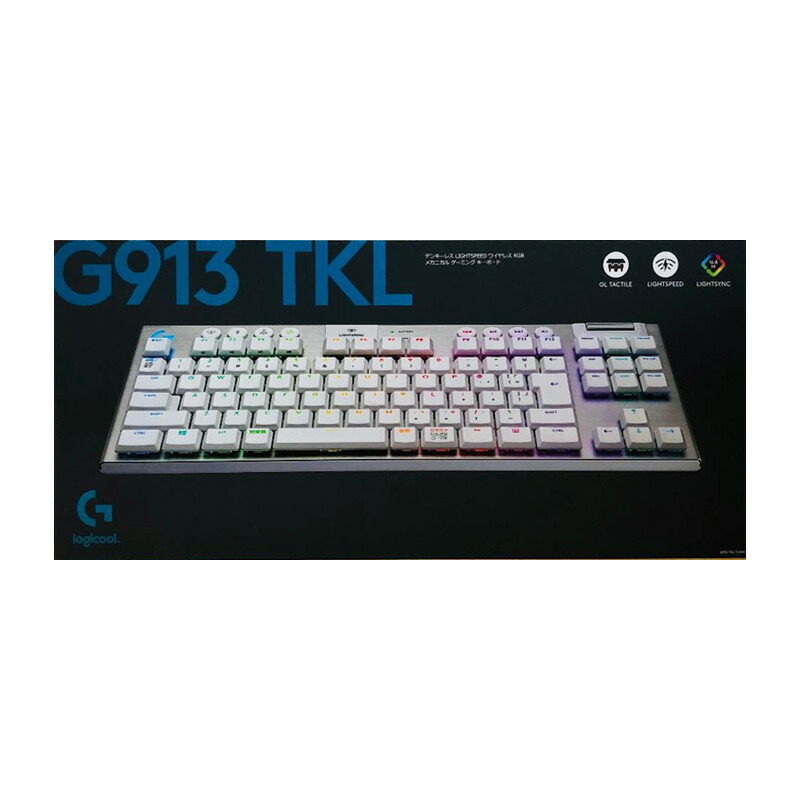 【新品】Logicool ロジクール ゲーミングキーボード タクタイル G913-TKL-TCWH 白いこと