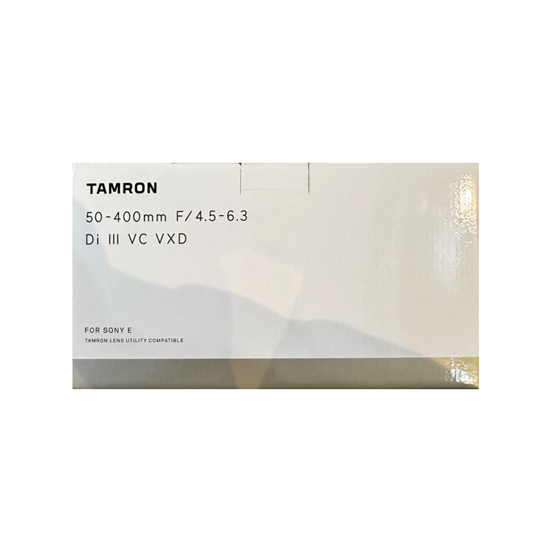 【新品】TAMRON タムロン レンズ 50-400mm F/4.5-6.3 Di III VC VXD Model Eマウント用(Model A067)