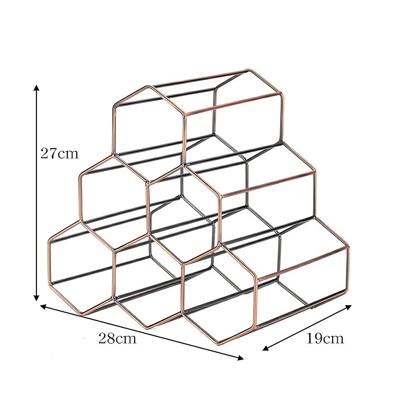 市場 ワインラック インテリア モダン ワインホルダー ディスプレイ 6本収納