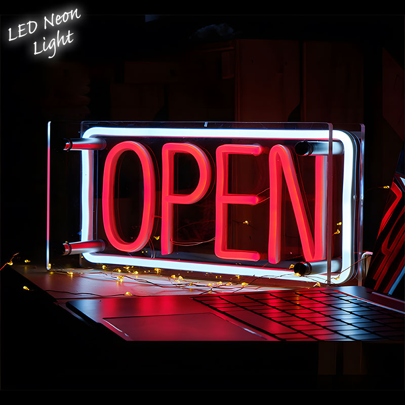 楽天市場】ネオンサイン OPEN （M ） ネオン管 照明 店舗装飾