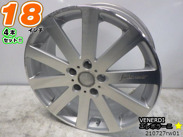 楽天市場】【中古】中古ホイール 18インチ 4本セットVENERDI