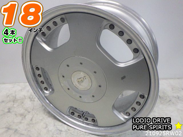 楽天市場】【中古】中古ホイール 18インチ 4本セットZAUBER
