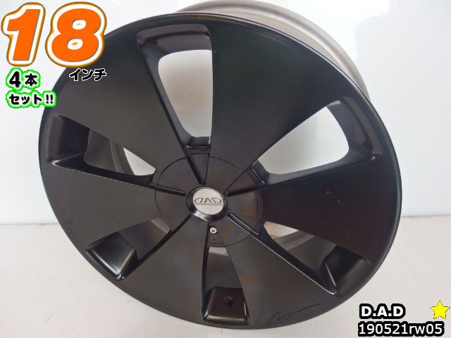 楽天市場】【中古】中古ホイール 18インチ 4本セットギャルソン D.A.