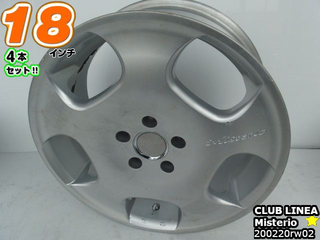 ポニョ！CLUB LINEA 18インチ アルミホイールセット 楽天市場】【中古】中古ホイール 18インチ 4本セットクリムソン