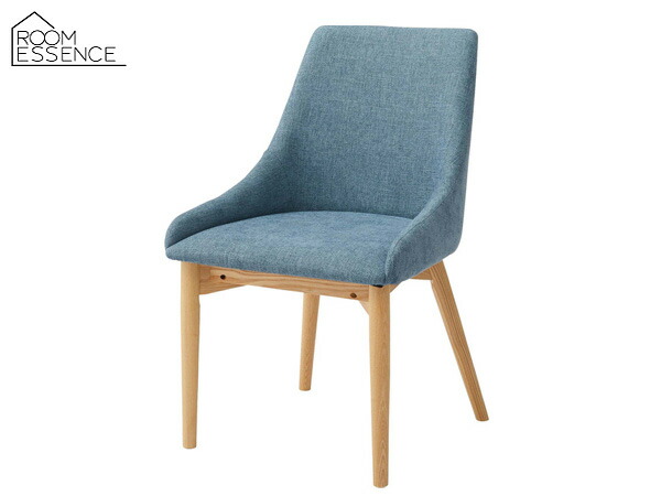 【エントリーでP5倍！4/14 20時～4/16】東谷 ダイニングチェア ブルー W53×D57×H85×SH45 HOC-611BL アームレス ファブリック 布地 モダン シンプル メーカー直送 送料無料