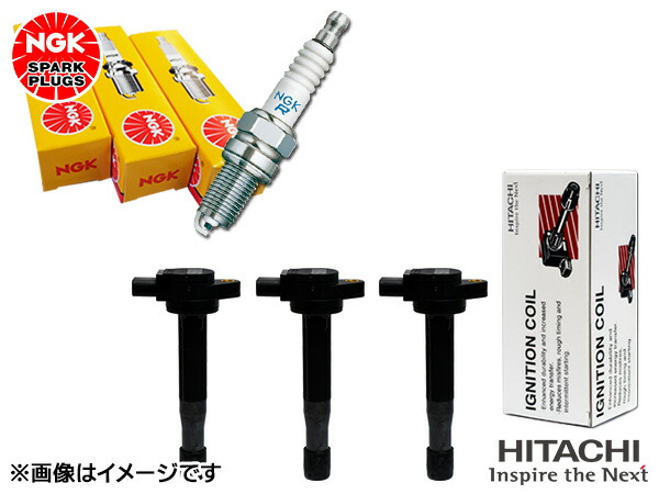 【エントリーでP5倍！4/14 20時～4/16】ムーヴ コンテ L575S L585S NGK 正規品 標準 スパークプラグ 92483 LKR6C 3本 Astemo (旧日立) イグニッションコイル U12D01-COIL 3本セット H20.08～H21.11 19,033円
