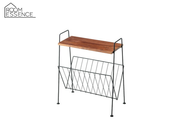 東谷 サイドテーブル ブラック 机 おしゃれ メーカー直送 送料無料 Akb 435bk マガジンラック あずまや 収納