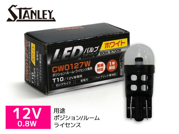 楽天市場】12V 1.7W T5 W2X4.6d WB572 ウェッジベース電球 スズキ スタンレー STANLEY 10個 :  プロツールショップヤブモト